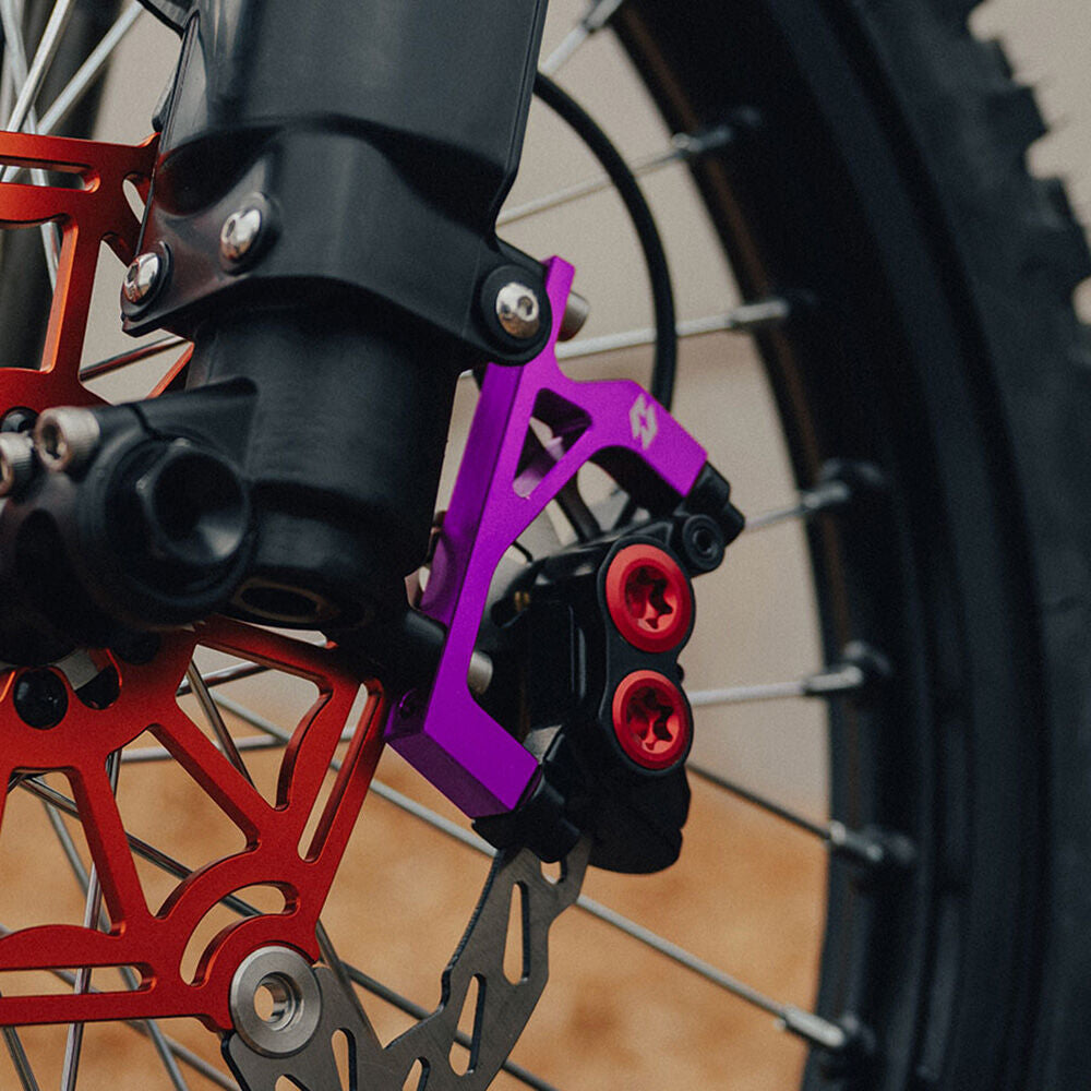 Full-E Charged Front Brake Caliper Bracket for KKE / Fastace 250mm Oversize Brake Disc